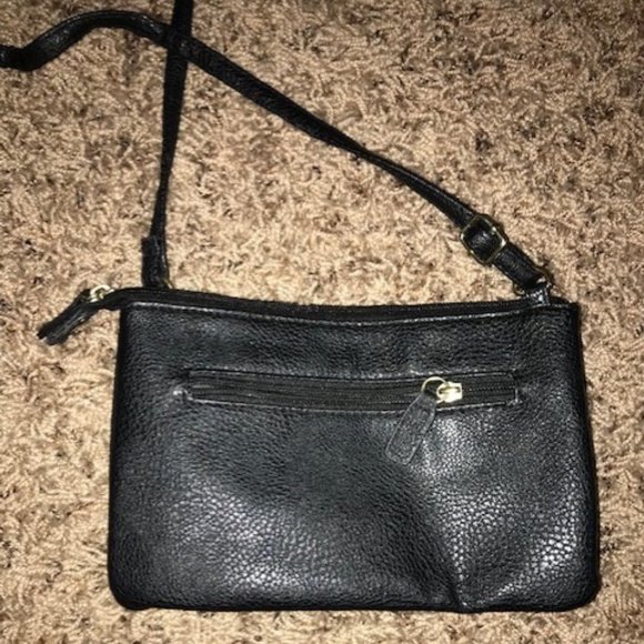 NEVER USED black & white striped cross body purse - Picture 3 of 4